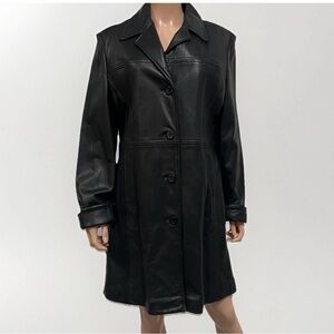 Leather Limited Black Coat Thermolite Active Removable Insulation Women’s Large